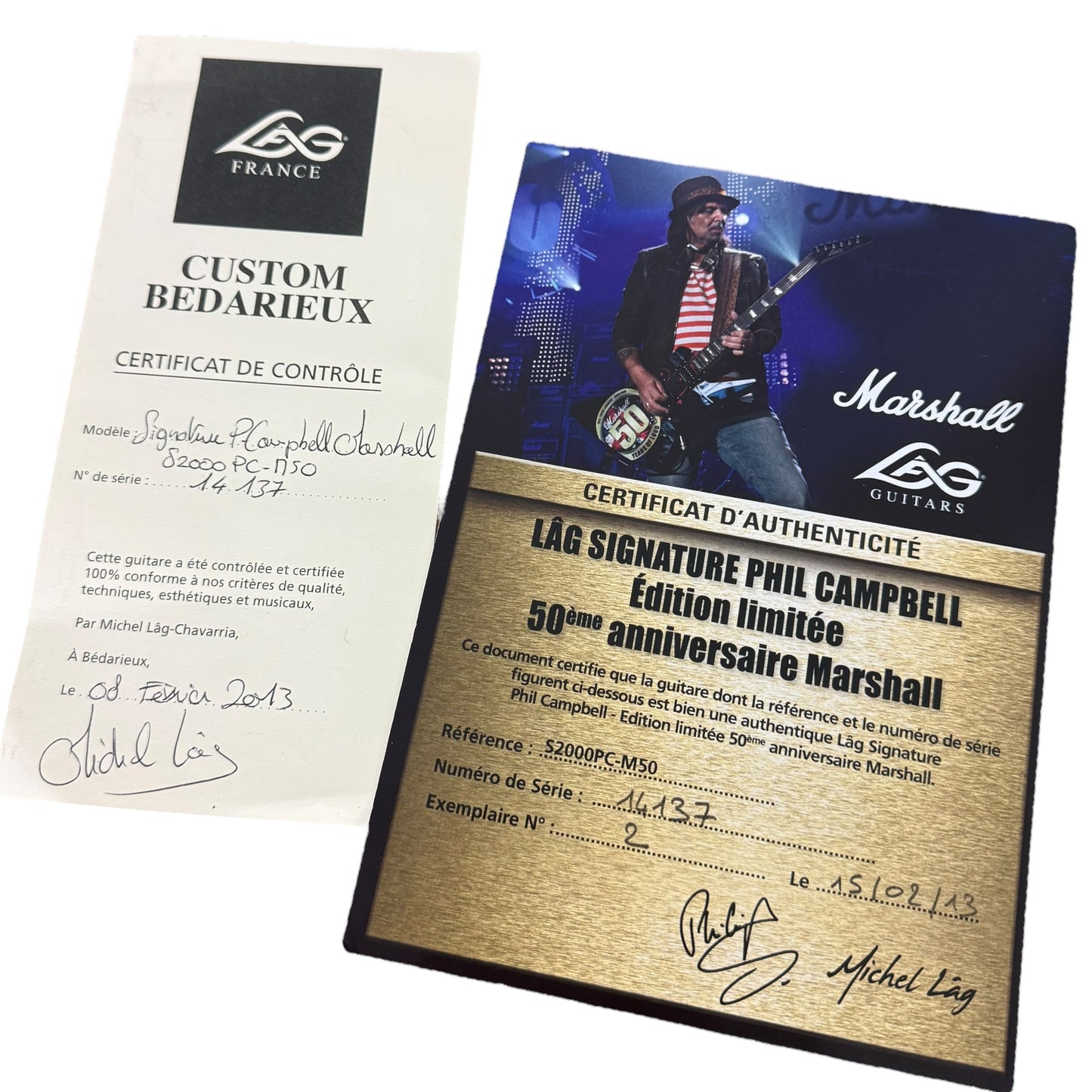 Lag Phil Campbell Signature Marshall 50th Anniversary 2013 - 1 of 50