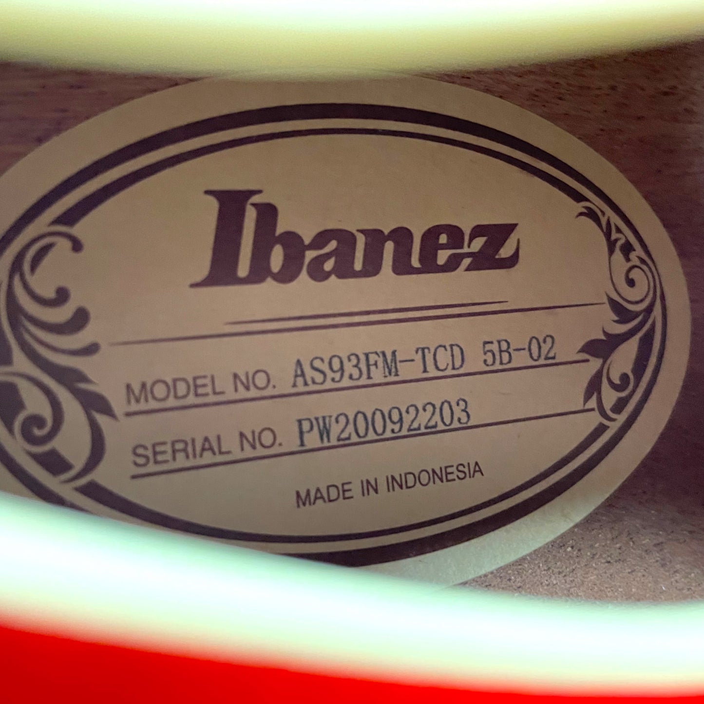 Ibanez AS93FM-TCD ​​- Transparent Cherry Red