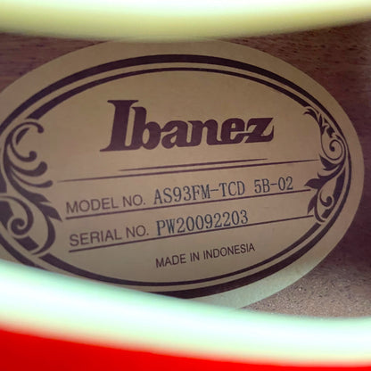 Ibanez AS93FM-TCD - Transparent Cherry Red