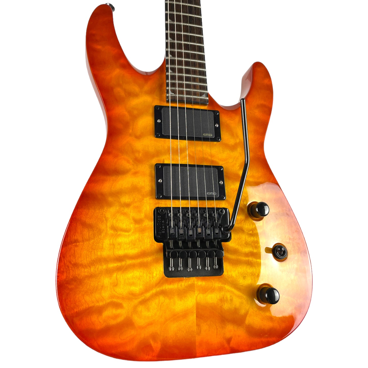 Jackson SLATXMGQ3-6 Soloist 2012 - Transparent Amber Sunburst